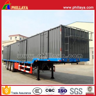 Box Cargo semi trailer 3axles