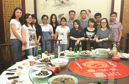The employee's birthday party, Sep 2015