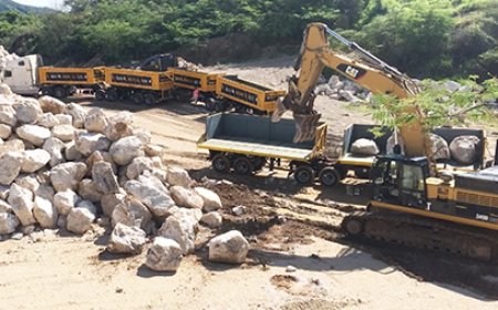 40 units side tipper trailer export South America...